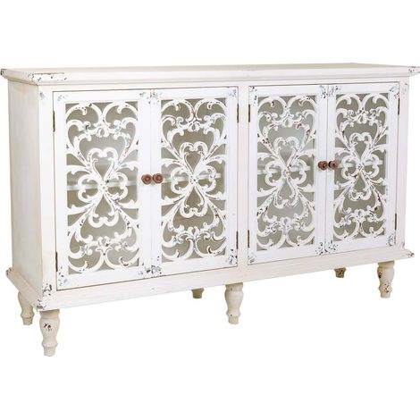Aparador de madera 4 puertas 152x40x91h cm (1/5)
