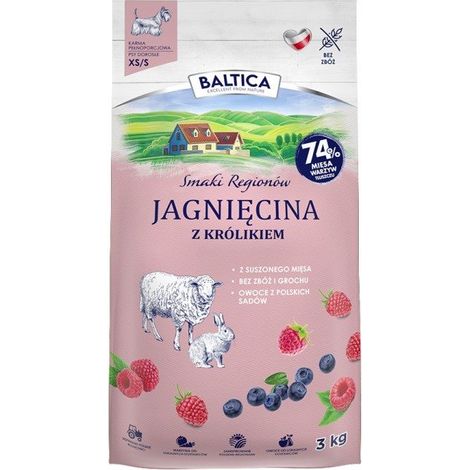 SAVEURS DES RÉGIONS BALTICA Agneau au lapin XS / S 3 kg (1/2)