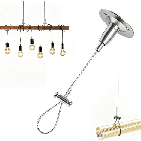 Tringle à rideau de douche, support de plafond, en acier inoxydable, réglable de 2 m, convient pour les barres de douche incurvées, en forme de L et droites, pour montage au plafond (1/4)