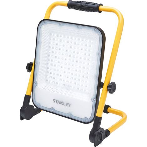 Stanley Rechargeable 50 Watt Work Light Yellow Black Foldable Outdoor Integrated LED (1/5)