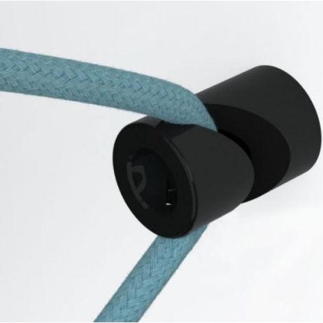 Creative-cables italy decken- oder wandmontierter v-haken fÜr textil-elektrokabel schwarz dcg01ner
