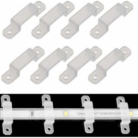 Packung mit 50 Befestigungsclips für 10 mm bis 18 mm LED-Lichtleisten (1/5)