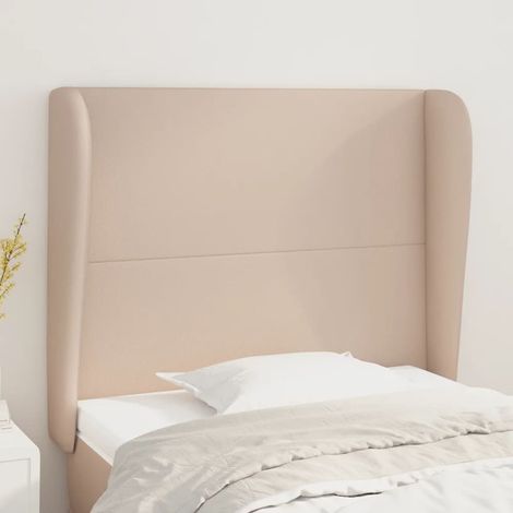 Tête de lit avec oreilles Cappuccino 103x23x118/128 cm (1/5)