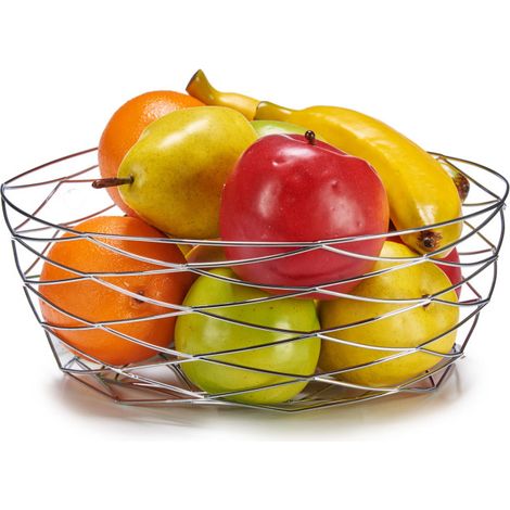 Corbeille à Fruits Argentée en Inox (1/3)
