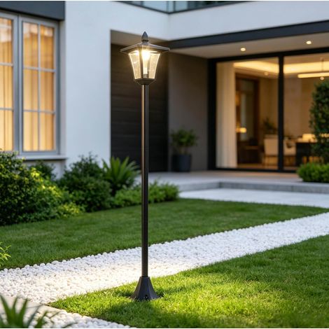 Solar-Gartenleuchte im Vintage-Look,Außenbeleuchtung Bodenlampe,Klassische Pfostenlampe,Outdoor-Laterne(nur mit 1pcs Außenbeleuchtung Bodenlampe) (1/5)