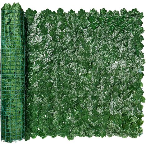 Schermo Privacy in Edera Artificiale per Recinzione, Siepe Artificiale 50cm x 300cm, Pannelli Siepe Finta, Decorazione da Giardino Esterno (1/5)