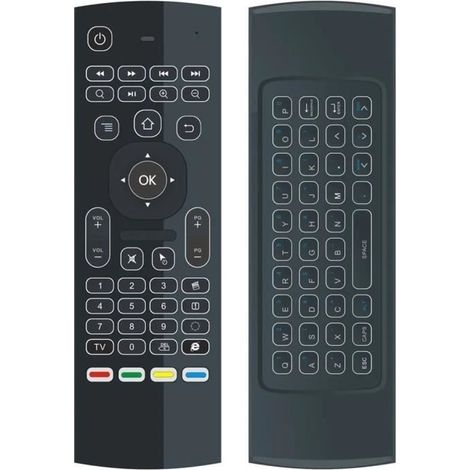 Télécommande intelligente MX3 Air Mouse - Clavier sans fil 2.4G - Compatible X96, H96, Android TV Box (1/4)