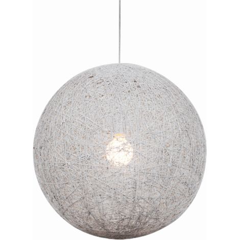 Suspension Candellux Caruba Ø50 corde chrome blanc