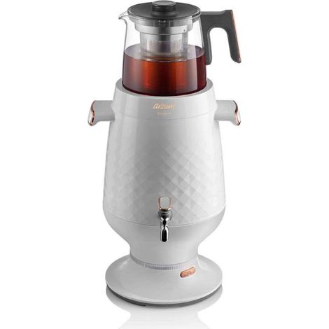 [GEBRAUCHT] B-Ware Arzum Samowar Teebereiter Teemaschine Teekocher Wasserkocher Weiß585