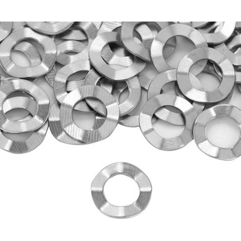 Tbest rondelle ondulée à ressort Joint de rondelle ondulée en acier inoxydable M10, 20 pièces, outillage ecrou M10 M6 (50 pièces) (1/4)
