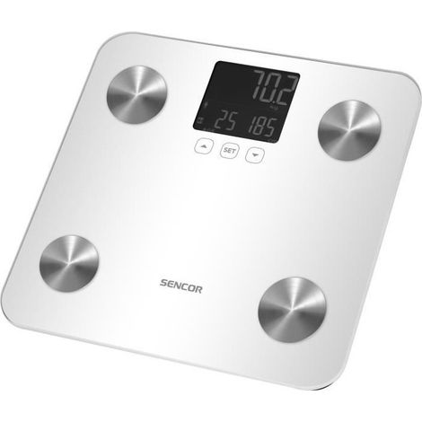 Balance pese-personne - SENCOR - SBS 6025WH - Ecran LCD - Blanc (1/5)