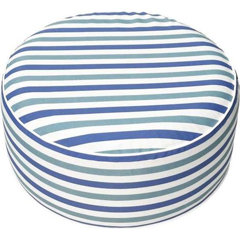 Pouf Gonfiabile Domo Mea - Righe Blu - 53x23 cm (1/4)