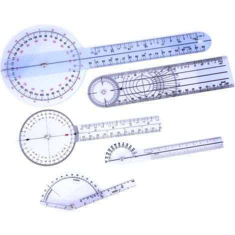 5 Stück 6/8/10 Zoll 360 Grad Grad Medizinisches Lineal für Spinalangiometer (Set 1) (1/5)