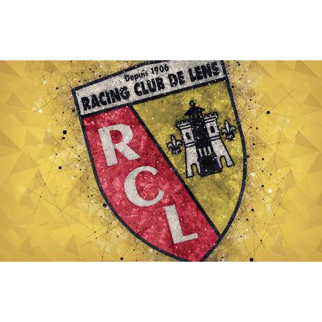 Papier peint panoramique Foot / Football - RCL - Racing Club de Lens - 130 cm x 81 cm (1/2)