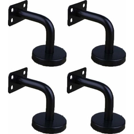 4 Pièces Acier Inoxydable Supports de Main Courante pour Fixation Murale Supports de Rail d'escalier pour Rampe Escalier Support Mural de Garde-Corps