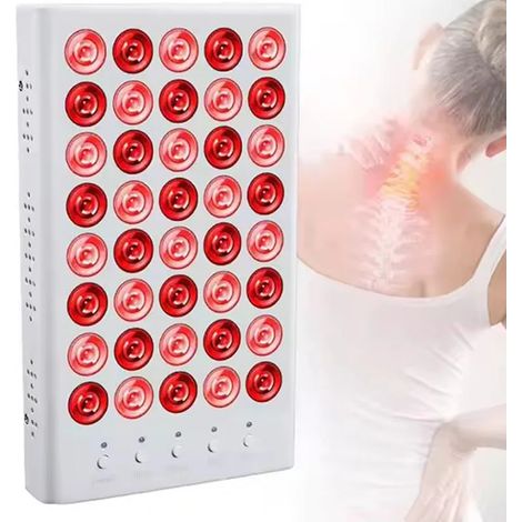 Panneau lumineux LED à lumière rouge pour la luminothérapie, adapté aux soins anti-âge et à l'embellissement du visage, longueurs d'onde 660 nm et 850 nm. (1/5)