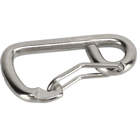 Mousqueton de plongée robuste en acier inoxydable 316, pour équipement nautique et accastillage marin