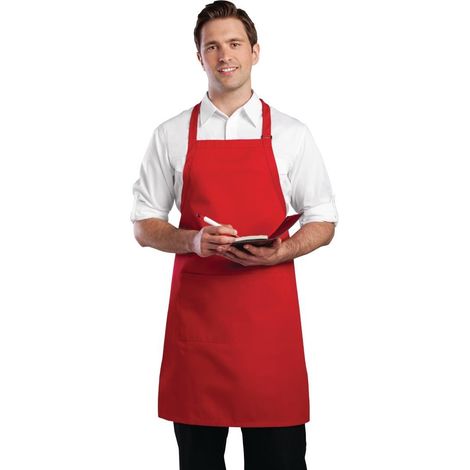 Tablier Bavette Chef Works Rouge - Chef Works