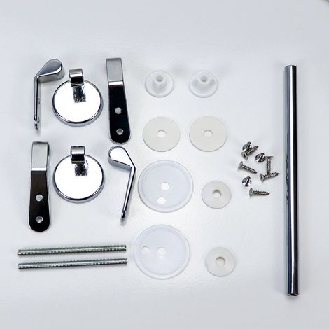 Kit Charnieres Abattant WC Inox Fixations Remplacement (1/5)
