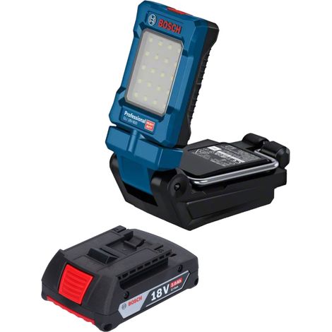 Bosch GLI 18V-800 Professional Lampe sans fil 18 V 800 lm + 1x batterie 2,0 Ah - sans chargeur