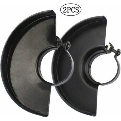 Schutzhaube für Winkelschleifer, kompatibel mit 115- und 125-mm-Winkelschleifern, Elektrowerkzeugzubehör, schwarz, 2er-Pack