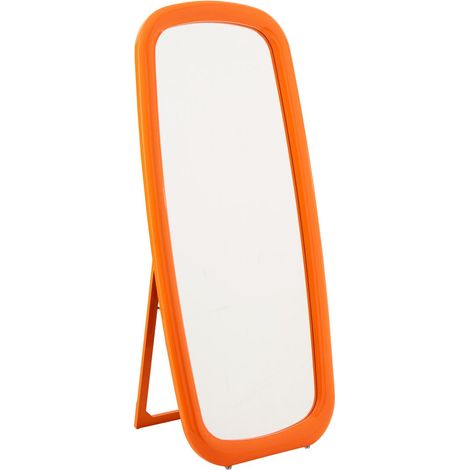 Miroir sur Pied Design "Dewey" 180cm Orange (1/5)