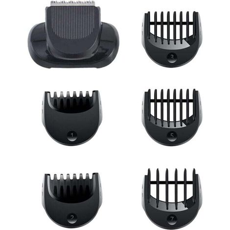 Ensemble de 6 têtes de rasage pour la série Braun, tête de coupe BT32 pour tondeuses à cheveux avec rasoirs électriques, accessoire de tondeuse à barbe pour rasoirs avec peigne de guidage en 5 parties