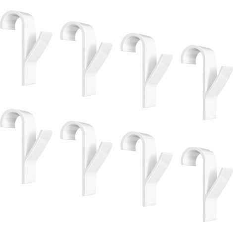 8 PCS Crochet Radiateur Rond, à serviettes Blanc,Crochet Serviette Salle De Bain,Crochetradiateur sèche serviette,CrochetSecheServiette,pour Tous lesRadiateurs Standards, Bain et Cuisine - (1/5)