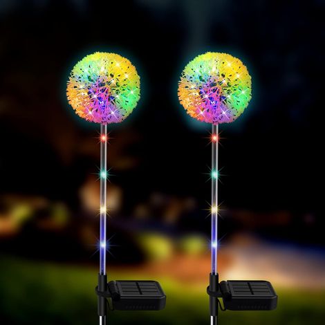 Lampe Solaire Exterieur Jardin, Lampe Solaire LED pour Extérieur IP65 Imperméable Éclairage de Chemin pour Terrasses, Marches, Escaliers, Patios et Décorations de Noël (1/5)