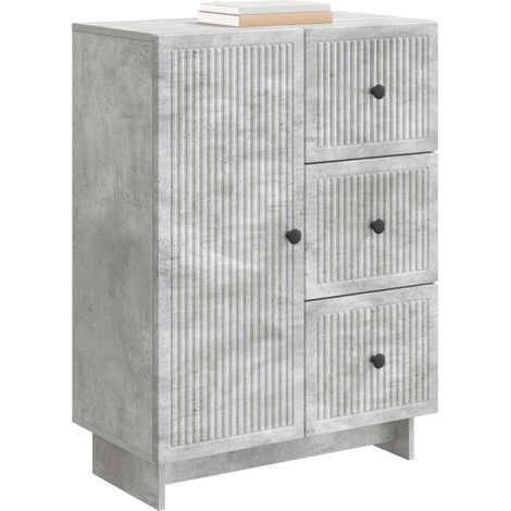 Maison Exclusive - Credenza Grigio Cemento 66 x 34,5 x 90 cm Legno ingegnerizzato