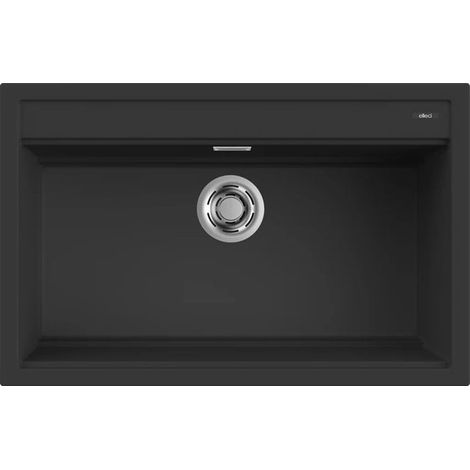 Elleci Lavello Sottopiano Quadrato Granitek Nero 790x510 mm Best 130