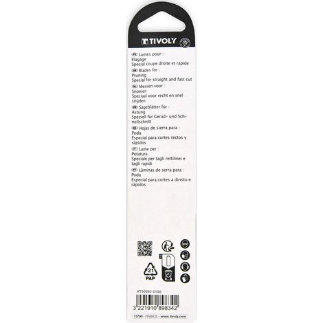 Tivoly • 2 lame per sega a sciabola da potatura HCS L150mm