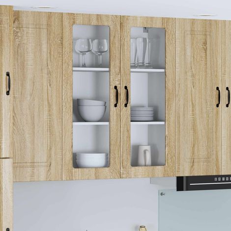 Küchenwandschrank mit Tür Lucca Sonoma-Eiche 80 x 31 x 100 cm