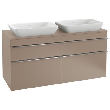 Villeroy & Boch Venticello Meuble sous-lavabo A944, 1257x606x502mm, Coloris: Blanc mat, poignée : chrome brillant - A94401MS