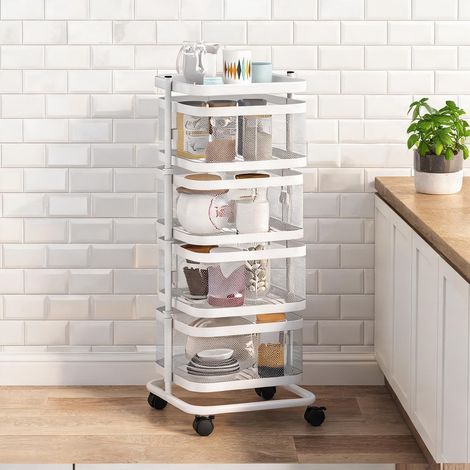 Armoire de rangement blanc en acier 33 x 33 x 77 cm (1/5)