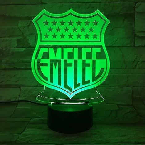 Lampe de table LED 3D Emelec Guayaquil USB Anime Night Light Atmosphere Football Club