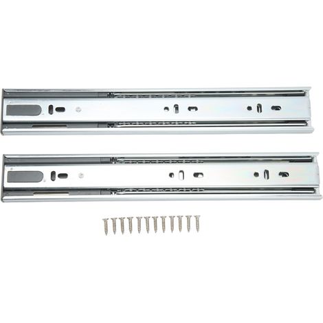 Glissières de tiroir à roulement à billes 20 pouces, coulisse télescopique silencieuse pour meuble, capacité de charge 30 kg, pour camping-car et yacht (1/5)