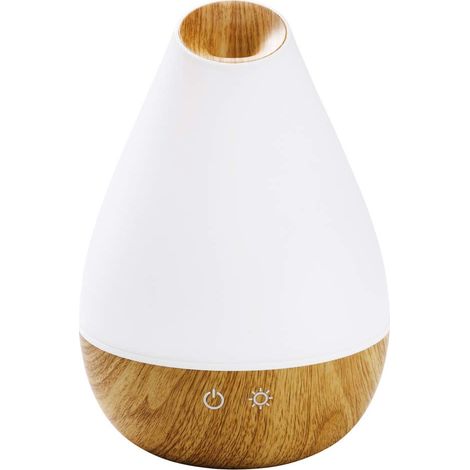 Diffuseur d’huiles essentielles 1300 ml AL-1300 WS, humidificateur d’air ultrasonique 1,3 l, diffuseur de parfum électrique, style bois avec éclairage LED de 7 couleurs, aromathérapie (1/5)