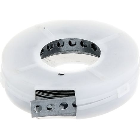 Bande perforée – en acier galvanisé Sendzimir 3 m – Largeur 12 mm – Ø trou 5 mm – Enroulée – Marque (1/2)