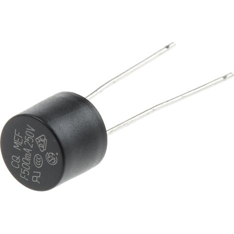 Fusible non réarmable filaire RS PRO, Sortie Radiale, 500mA, type F 250V