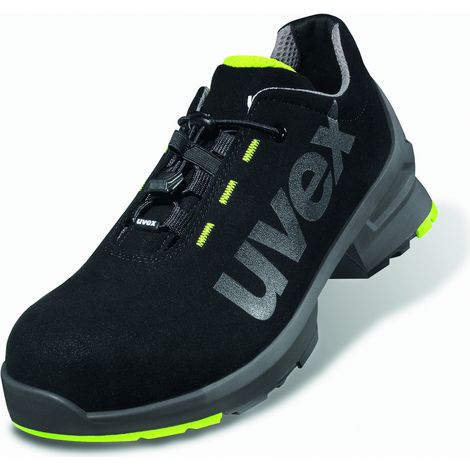 UVEX 1 Sicherheitshalbschuh 8544 schwarz/gelb S2 ESD SR Gr. 43 W11