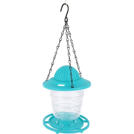 Mangeoire à oiseaux suspendue en plastique, grande capacité, pliable, Portable, automatique, pour l'extérieur, jardin (1/5)