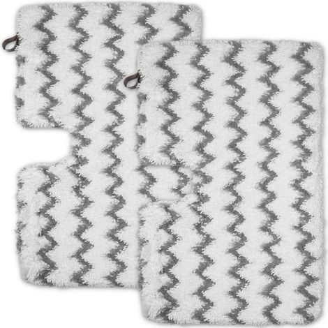 Lot de 2 lingettes de rechange professionnelles pour balai vapeur Shark Professional Steam Pocket Mop S3501, S3601, S3601D, S3550, S3801, S3901, S3901D et SE450. Lavables. (1/5)