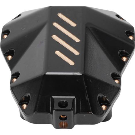 Couvercle de Différentiel en Laiton adapté pour Chenille MK07 RC – Contrepoids du Couvercle de Différentiel des Essieux Avant et Arrière avec Finition PVD Dorée – Laiton usiné pour Une (1/5)
