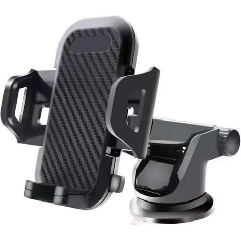 Support Telephone Voiture, Attache Telephone Ventouse,Porte Téléphone Rotatif Rotation 360°& Un Bouton Libération, Ventouse Ultra Puissante pour Tableau Bord/Pare-Brise (1/3)