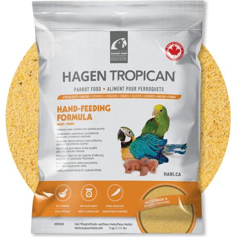 Papilla para cría de loros Tropican
