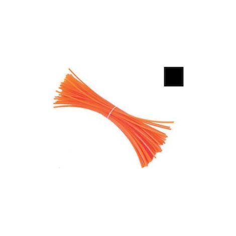FILO PER DECESPUGLIATORE IN NYLON QUADRO ARANCIO- - mm.3 in spezzoni da cm.36 - conf. 50 pezzi - 5 blister EXCEL