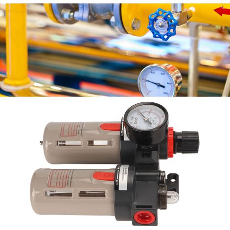 BFC4000 Doppelluftfilter, Öl-Wasser-Abscheider-Schnittstelle Größe G1/2 (1/5)