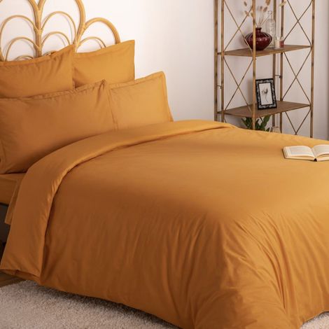 Housse de Couette "Intérieur" 240x220cm Jaune Cumin (1/4)