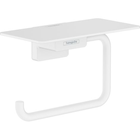 Hansgrohe AddStoris - Portarotolo con mensola, bianco opaco 41772700 (1/2)